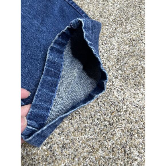 Vintage 70s Denim High Waist Jeans Purple Stitching BFD Juniors Size 13 Cowgirl - Picture 5 of 8